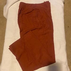 Wide legged rustic pants